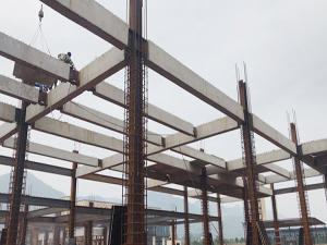 砼預(yù)制梁安裝現(xiàn)場 (2)